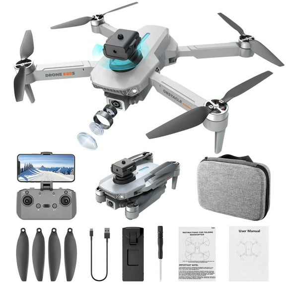 Drones for Kids 8-12 With Camera - Brushless Motor Drone With 1080P Camera .4G WIFI FPV Quadcopter With Headless Follow Me Altitude Hold Obstacle Avoidance Toys Gifts For Kids Adults