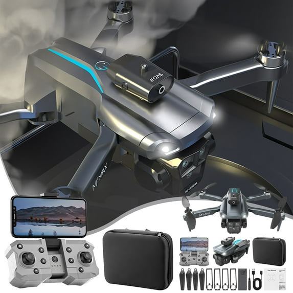 Drones with Camera for Adults 4k, Drone with 4K HD Fpv Camera Remote Control Toys Gifts for Boys Girls with Altitude Hold Headless Mode Start Speed