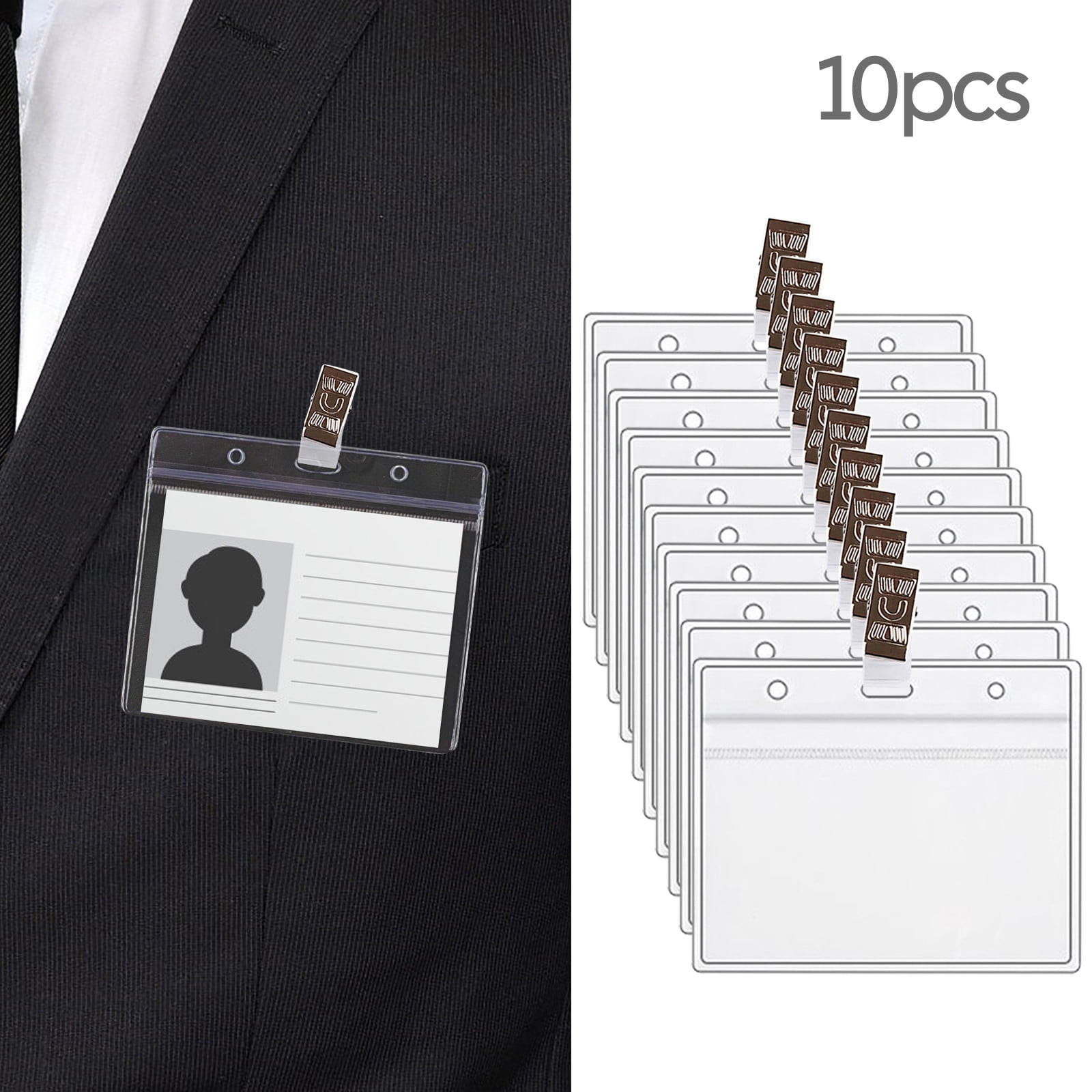 Drongq 10pcs Social Security Card Protector Sleeves, Soft Waterproof ...