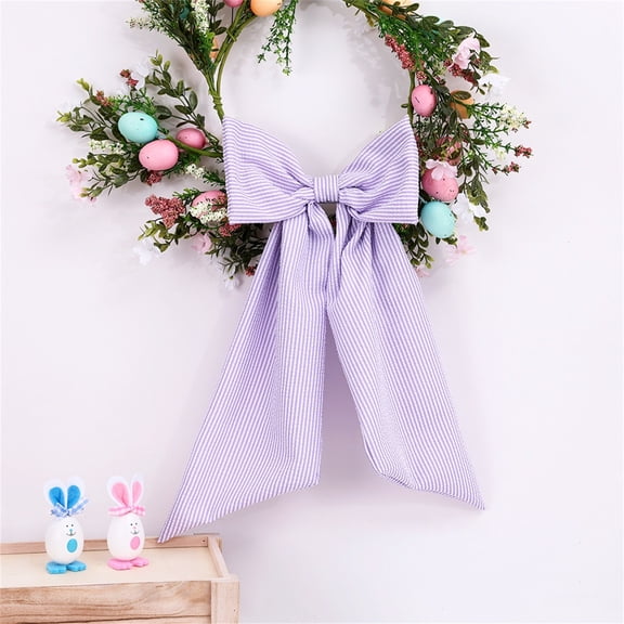 Drongq Easter Ribbons For Wreaths,Bows For Easter Baskets,Wreath Bows For Front Door,Wreath Bow,Easter Bows For Wreaths,Spring Bow,Spring Wreath Bow,Bows For Easter And Birthday Decorations