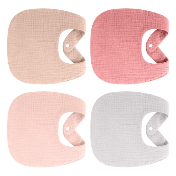 Drooling Apron Breathable Cotton Bib Soft Burp Cloths Nursing Feeding Bib for Infant Toddler 0-1 Year