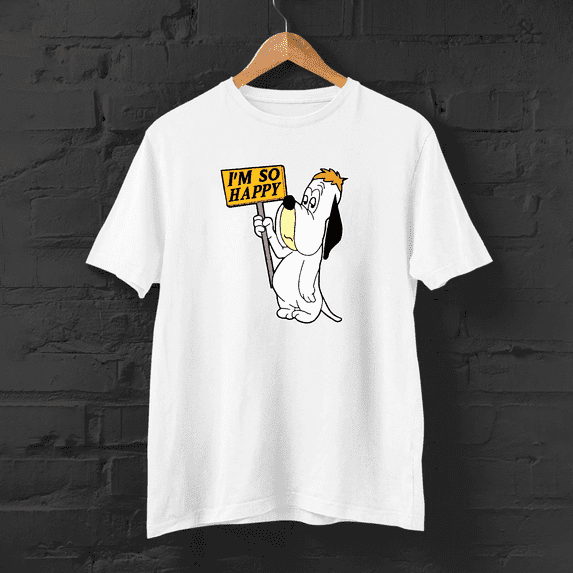 Droopy Dog im so happy T-shirt Black Funny Unisex S to 5XL JJ3566Model