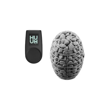 Drop 4.5 kW Sauna Heater withi UKU WiFi Black and Stones