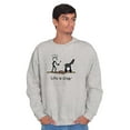thumbnail image 1 of Drop BBQ Steak Funny Lifestyle Men's Crewneck Sweatshirt Brisco Brands L, 1 of 6
