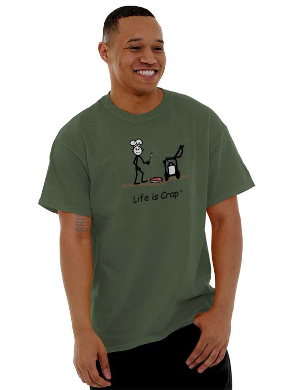 Drop BBQ Steak Funny Lifestyle Men's Graphic T Shirt Tees Brisco Brands M