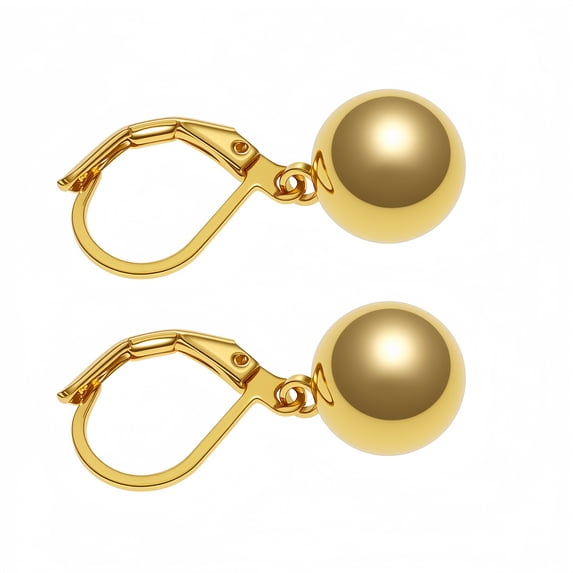 Drop Ball Earrings for Women,Gold Plated Post Dangle EarringsHypoallergenic Earrings for Jewelry Gifts