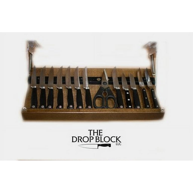 Under Cabinet Knife Block - The Drop Block, LLC