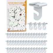 NACETURE Ceiling Hook Clips- 50 Pack Drop Ceiling Hanger Hooks Hanging On Suspended