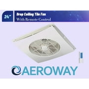 Drop Ceiling Tile Fan SA-398 / Alaska / 3-Speed - Remote Control Included