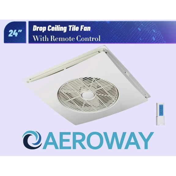 Drop Ceiling Tile Fan SA-398 / Alaska / 3-Speed - Remote Control Included