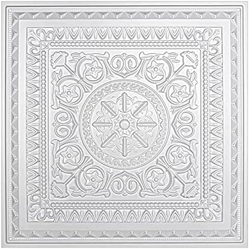 Drop Ceiling Tiles, Glue up Ceiling Tiles, 2'x2'  Sheet in White (12-, 48 Sq.ft)