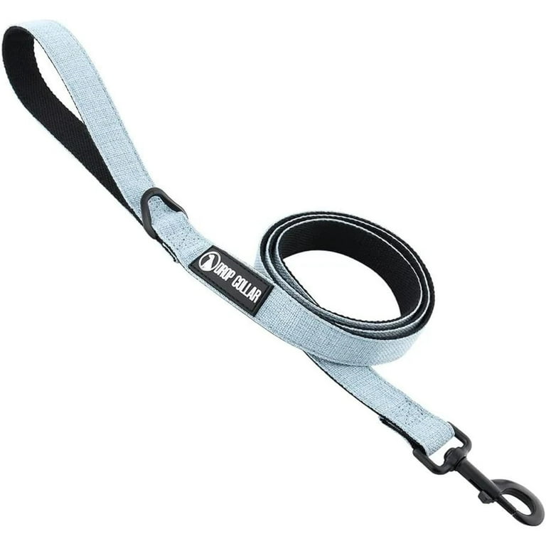 Drop Collar Natural Material Dog Leash with Sleek D Ring for Accessories Soft Padded Gel Handle for Comfort Long