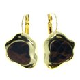 thumbnail image 1 of Drop Dangle Earrings With Faux Snakeskin Accents For Women Gold-Tone, 1 of 2
