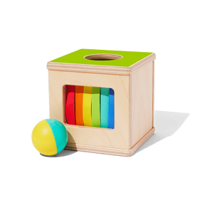 Lovevery, Drop & Find Ball Box, Montessori Toy for Babies, Developmental Toys 9+ Months