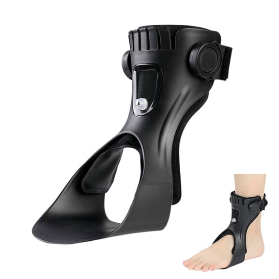 Drop Foot Brace Fixed Air Cushion Ankle Support, Comfortable Fit for Walking Assistance, Designed for Hemiplegia & Stroke Recovery(Left foot,M)