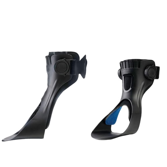 Drop Foot Orthosis Brace , Right Foot AFO Support with Adjustable Buckle System , Durable Lightweight Composite and Breathable Fabric , Walking Gait Correction and Ankle Rehabilitation Support