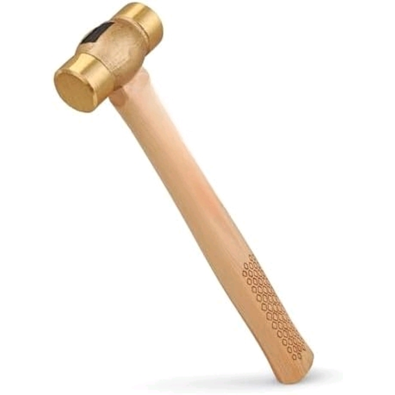 Drop Forged Solid Brass Non-Sparking Hammer 20 Oz, Hickory Wood Handle 0421$$Tools & Hardware Other