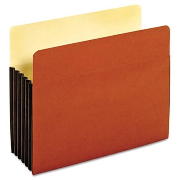 Drop Front Expanding File Pocket - Brown - Letter Size - Pack of 10 - Durable Design