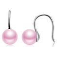 thumbnail image 1 of Drop Hook Earrings for Women Simulated Pearl Sterling Silver Ginger Lyne Collection, 1 of 5