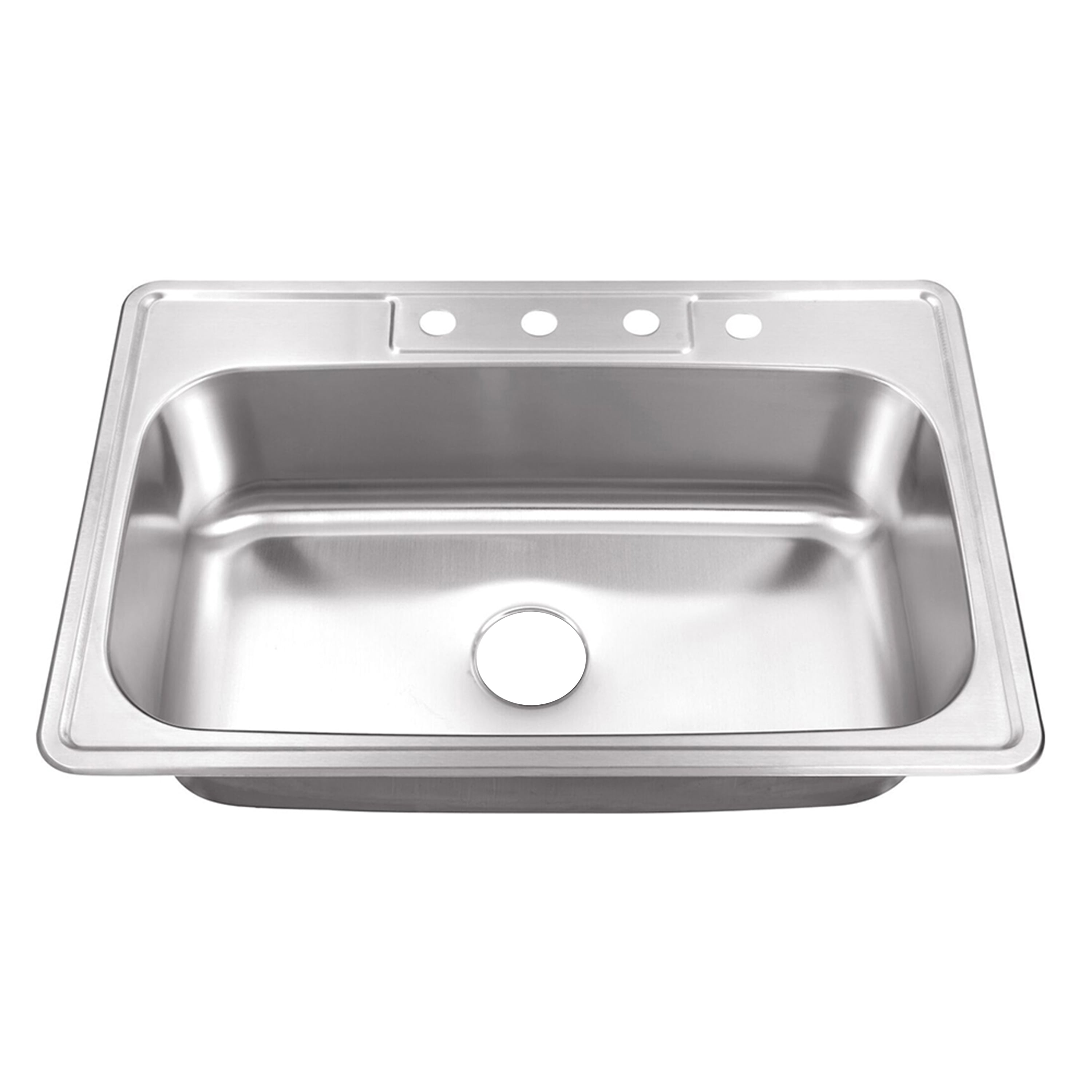 33'' Brushed Stainless Steel Single Bowl Kitchen Sink