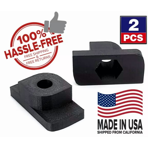 Drop-In T-Nut Stud Mount Gladiator Gearwall Geartrack Carbon Composite 1/4-20