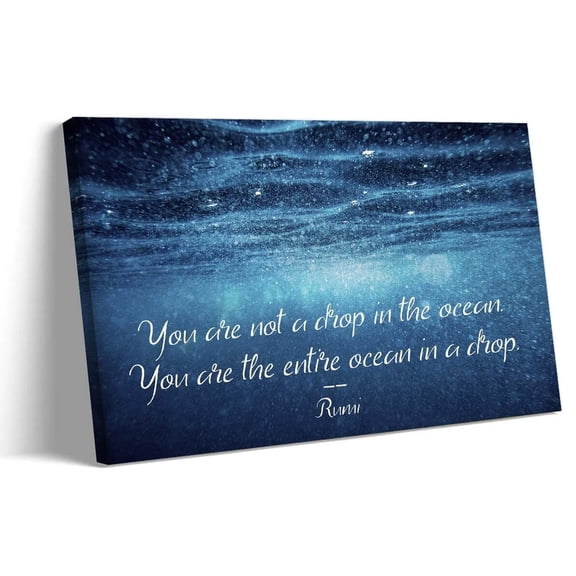 Drop In The Ocean Inspirational Quotes Posters Art Prints Canvas Colouring Painting Panel Horizontal Artwork Giclee Pictures Painting