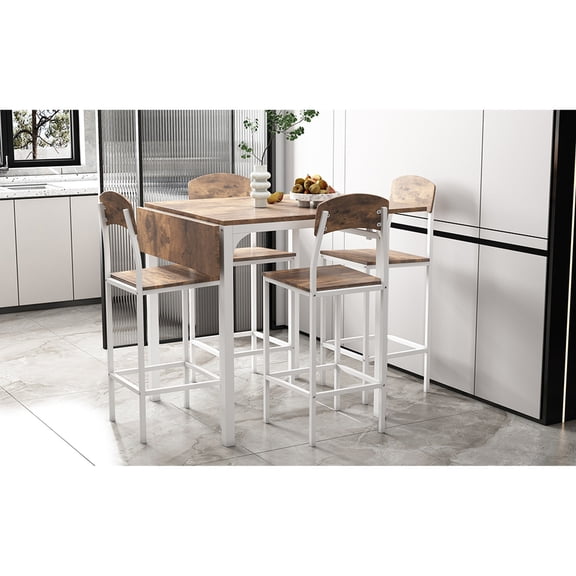 Drop Leaf & Space-Saving Combo - Ideal for Small Dining Rooms