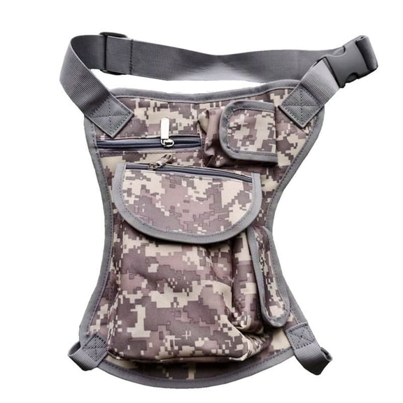 Drop Leg Bag Tactical Waist Packs Adjustable Thigh Rig Pouch Large Capacity Water Resistant Crossbody Hip Belt Pack Outdoors Camping Cycling Hiking Travel Gear Men，D