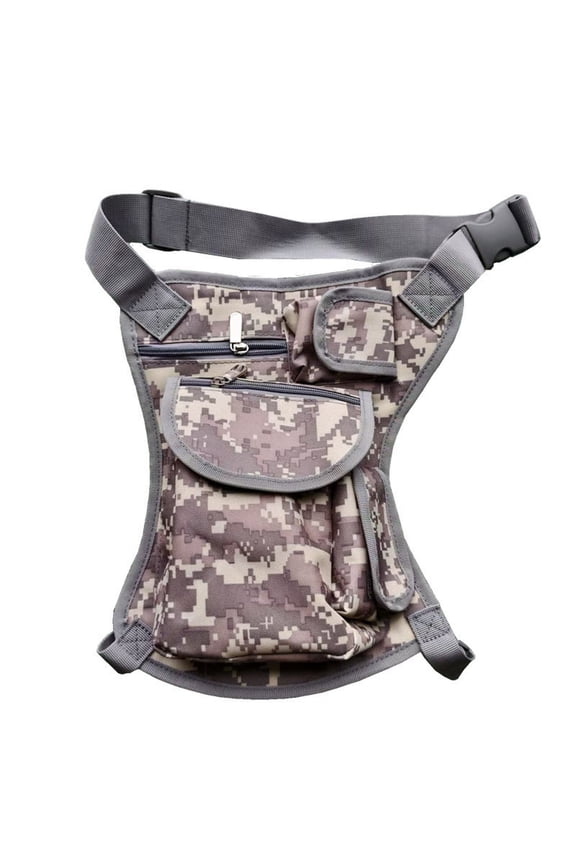 Drop Leg Bag Tactical Waist Packs Adjustable Thigh Rig Pouch Large Capacity Water Resistant Crossbody Hip Belt Pack Outdoors Camping Cycling Hiking Travel Gear Men，D