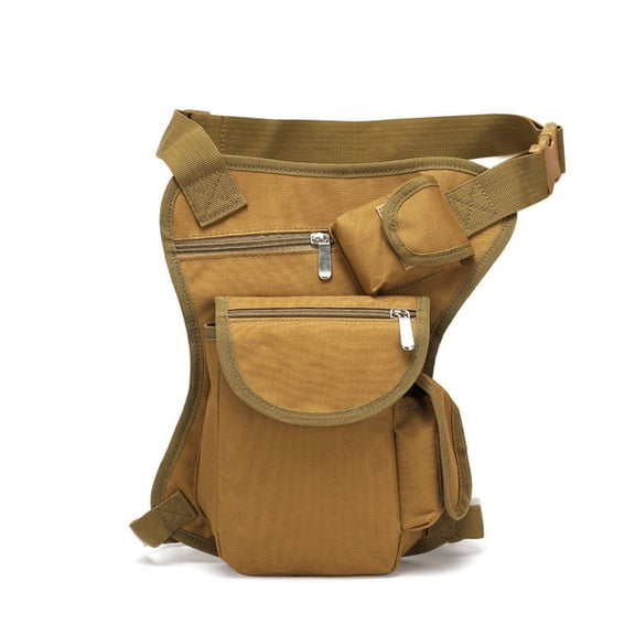 Drop Leg Bag Tactical Waist Packs Adjustable Thigh Rig Pouch Large Capacity Water Resistant Crossbody Hip Belt Pack Outdoors Camping Cycling Hiking Travel Gear Men，E