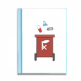 thumbnail image 1 of Drop Litter Rubbish Sign Diagram Book Sheet Protectors Portfolio Binder Folder, 1 of 3