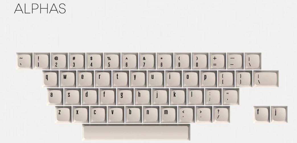 Drop + Mito Xda Canvas Keycap Alphas