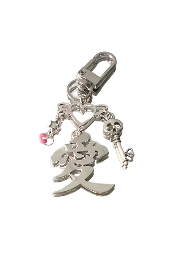 Drop Proof Secure Hook Metal Keyring Pendant For Keys And Daily Items Featuring Heart Wing For Safety And Reliability