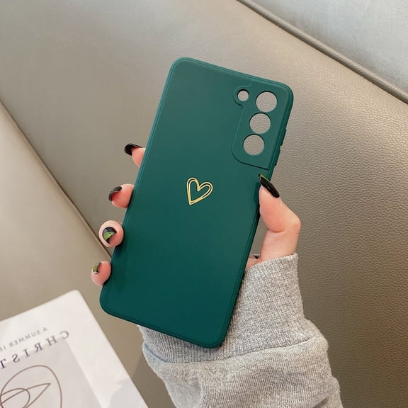 Drop Proof Strong Matte Finish Guard Cover Case For A16 Phone Device Featuring Heart Design And Raised Border Protective