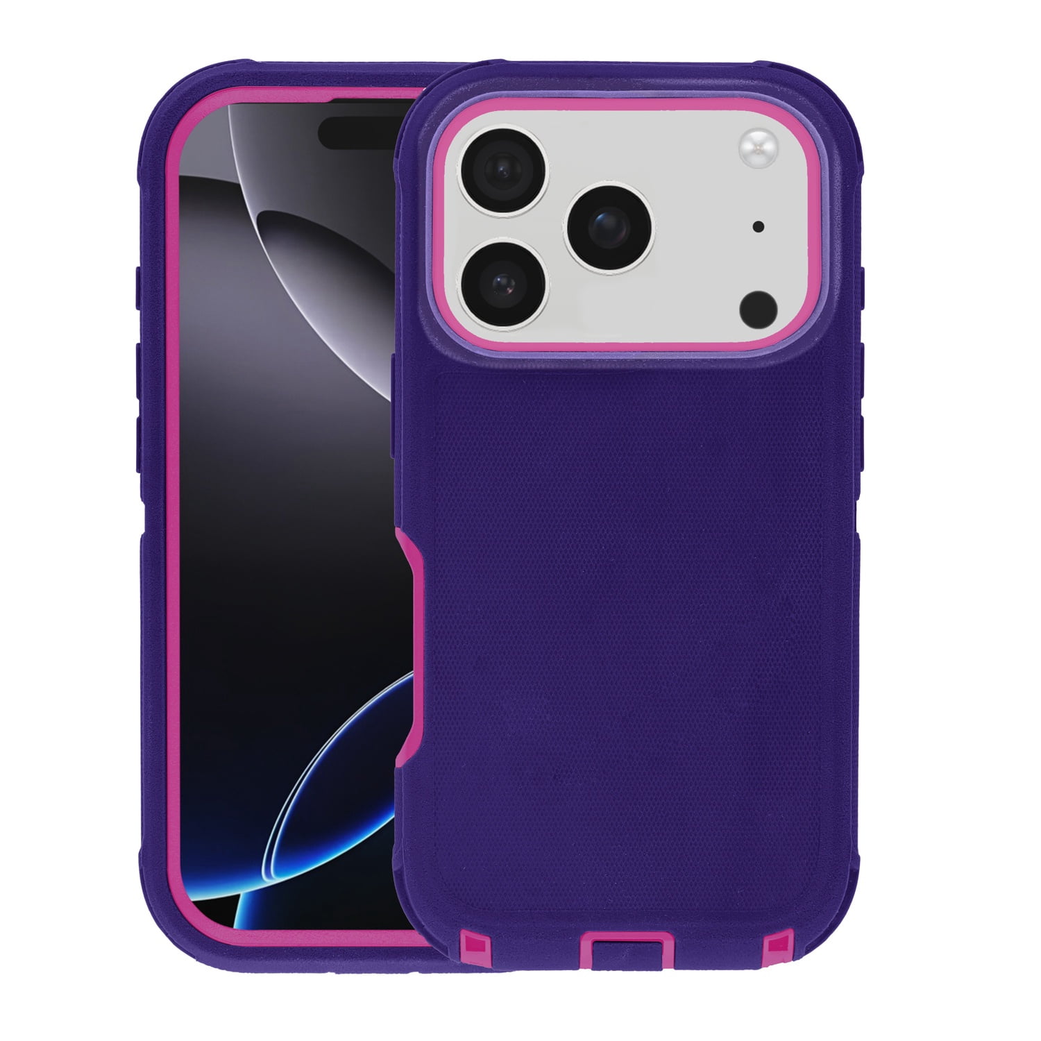 Drop Resistant Case for iPhone 17 Pro Max - Purple and Pink