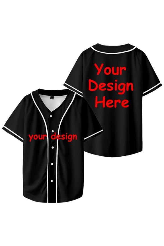 Drop Ship Custom Design Baseball Jersey Tops DIY Shirts For Dropshipping - Hot Sale 2026