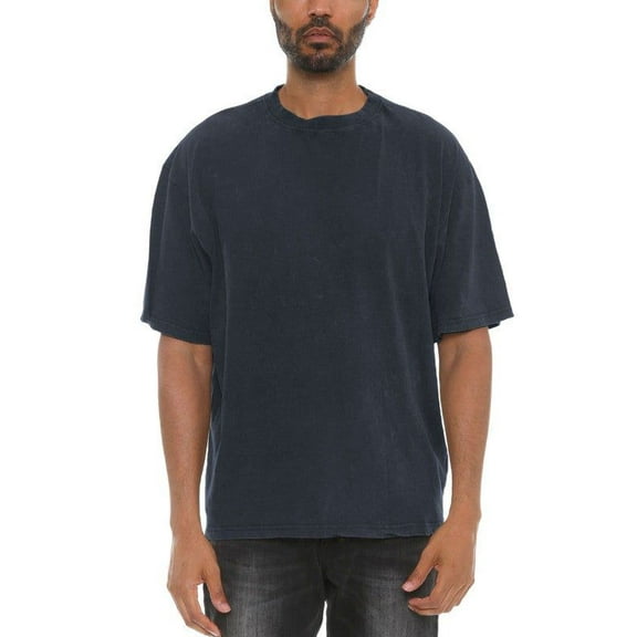Drop Shoulder Tee - River Garment Wash Cotton T-Shirt - Relaxed Fit, Round Neck, Straight Hem - Made in USA - Men's & Women's Casual Wear