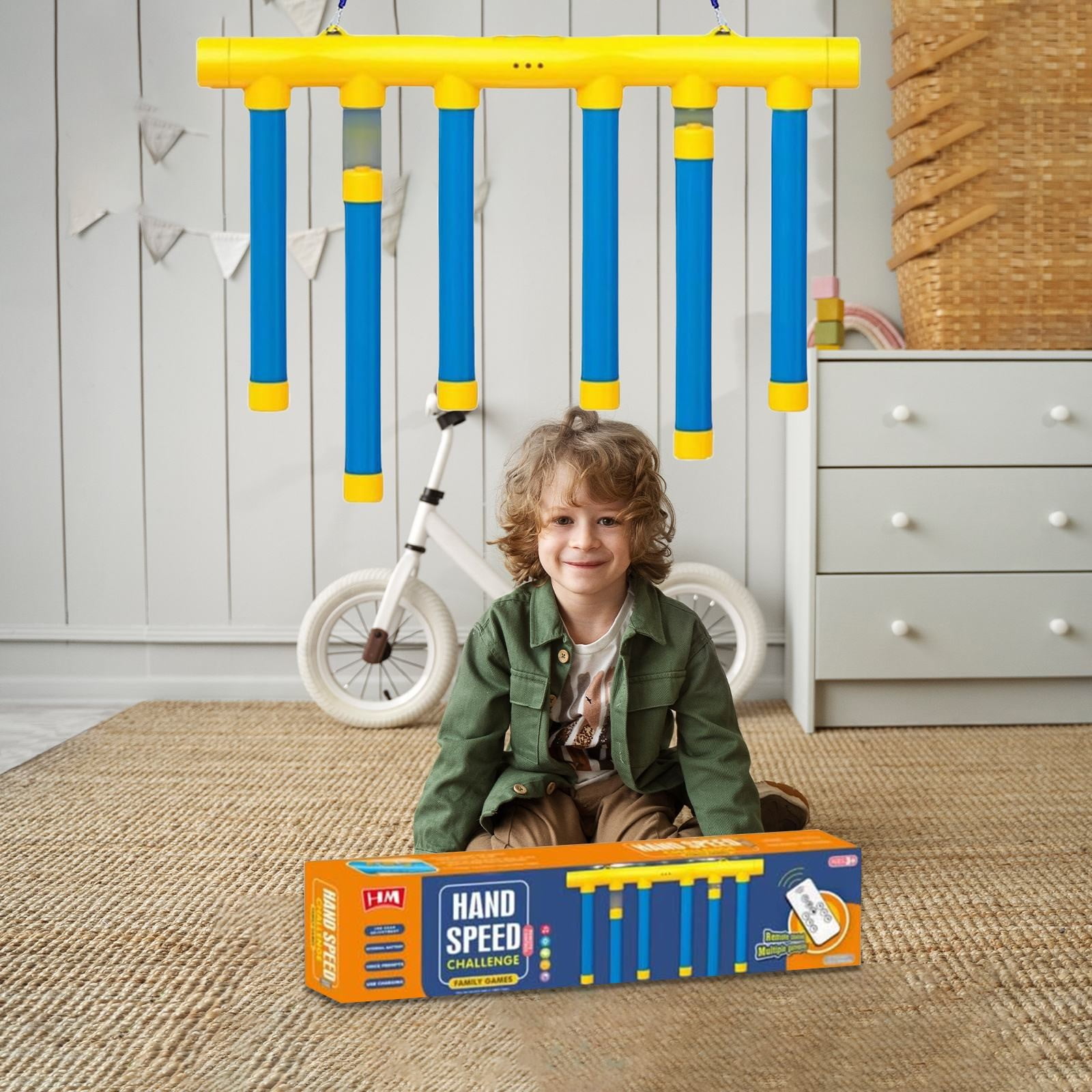 Drop Stick Game Drop Catch Win Game Falling Sticks Training Toy Hand ...