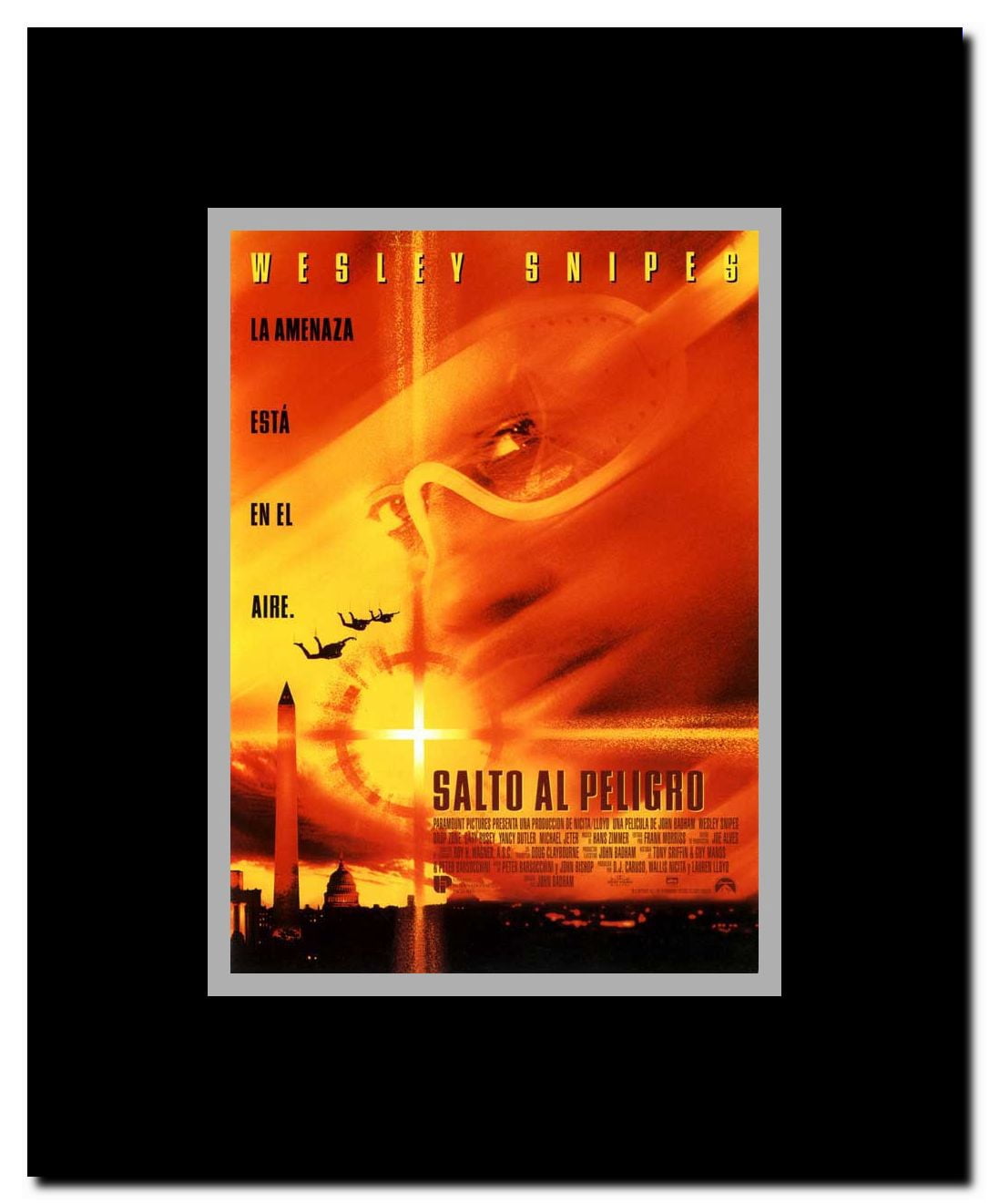 Drop Zone Framed Movie Poster