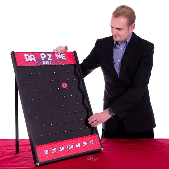 Drop Zone Mini – 26" x 19" Portable, Customizable Plinko Board