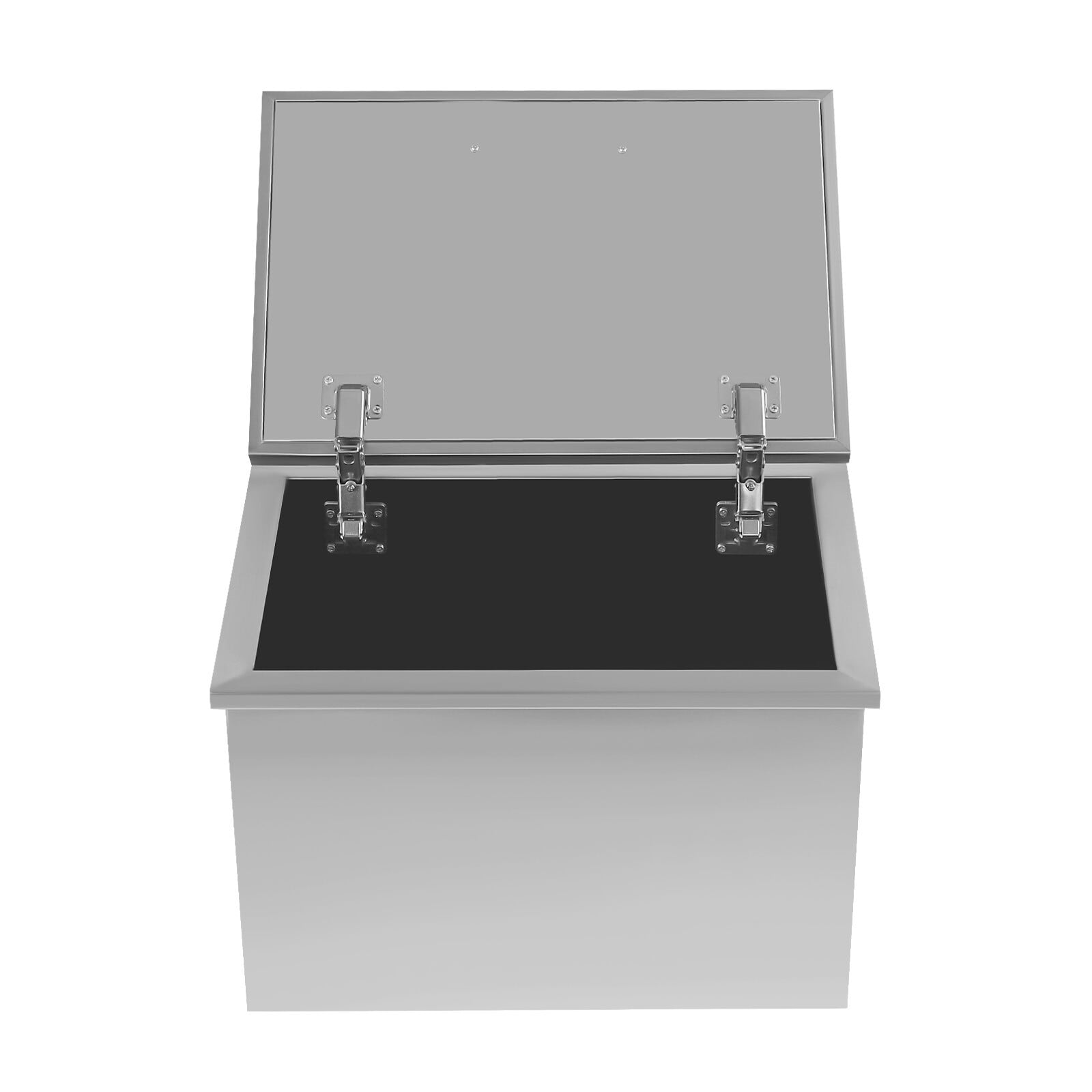 Drop in Ice Chest 20x14x13in Drop in Cooler Stainless Steel with Hinged Cover Bar Ice Bin