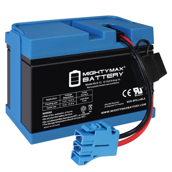 Mighty Max Battery 12 Volt 8 Ah Ride On Toy Battery, ML8-12, Compatible ...