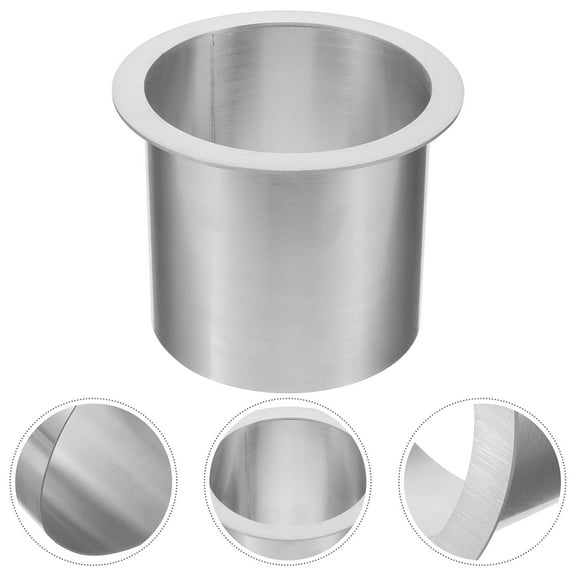 YEAHIBABY Stainless Steel Trash Chute Grommet Silver 1Set