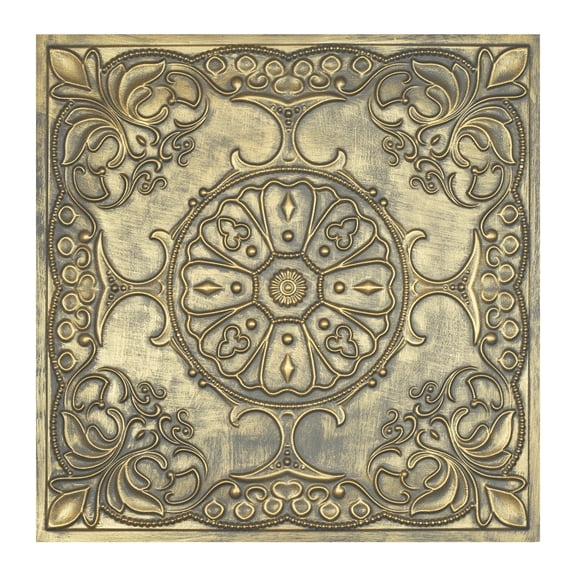 Drop in ceiling tile Emboss interior wall panel for Cafe Club PL71 Ancient gold 10Pcs/pack