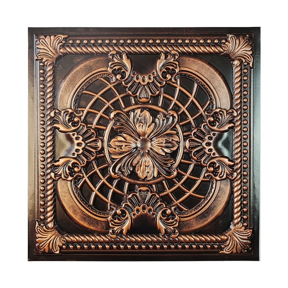 Drop in ceiling tile Emboss interior wall panel for Cafes and Bars PL31 Traditional copper 10Pcs/pack