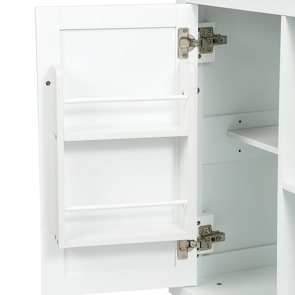 Drop - leaf countertop kitchen cart with easy assembly for quick setup in small kitchens