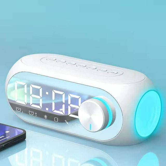 Dropproof Wireless Bluetooth Speaker Alarm Clock Good Sound Quality