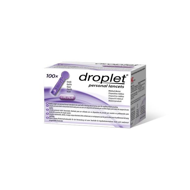 Droplet Genteel 30g Lancets 100 - Walmart.com