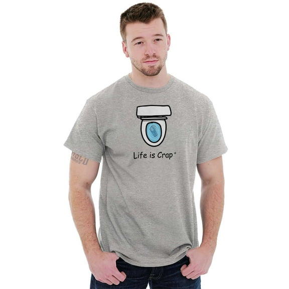 Dropped Phone Toilet Unlucky Upset Plus Size Crewneck Graphic Tee Shirt Brisco Brands 3X