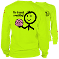 thumbnail image 1 of Dropped Something - Long Sleeve Hi-Vis T-Shirt, 1 of 1